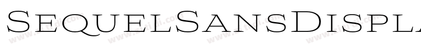 SequelSansDisplay Li字体转换